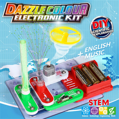 

YIWULAMusic Doorbell FM Smart Light DIY Electronics Kit Blocks Science Educational Toy