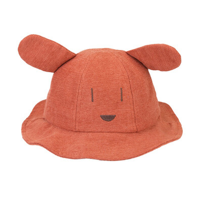 

Autumn Baby Toddler Hats Boys Girl Toddler Letters Pattern Bucket Hats With Ear Design Fashion Caps Reversible Sun Headwear