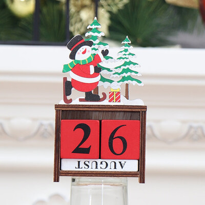 

Aohua Wooden Christmas Tree Calendar Countdown Advent Xmas Number DIY Gifts Box Decor