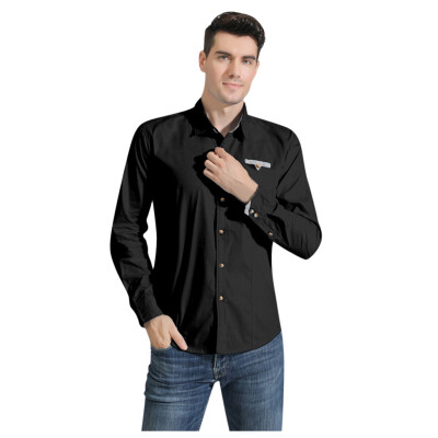 

Toponeto Mens New Style Fashion stamped Long Sleeve Shirt Printed Long-Sleeved Blouse