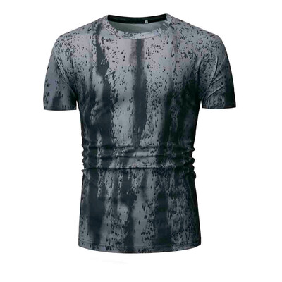 

Tailored Mens Summer Casual Printed Short Sleeve Shirt Top Blouse