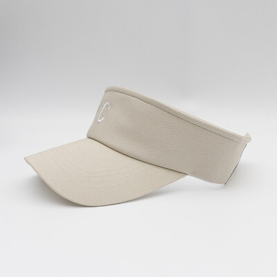 

Hat lady spring&summer new simple letter embroidery empty top hat Korean version of the outdoor sports cap male tide