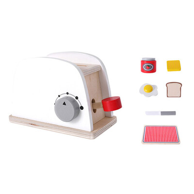 

〖Follure〗Childrens Play House Kitchen Toy Set Wooden Simulation Bread Machine