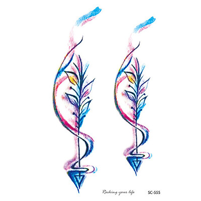 

〖Follure〗1pcs Sheet Temporary Metallic Tattoo Gold Silver Flash Tattoos Inspired