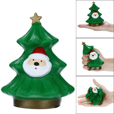 

YIWULASquishies Cute Christmas Tree Gift Slow Rising Fruits Scented Stress Relief Toy