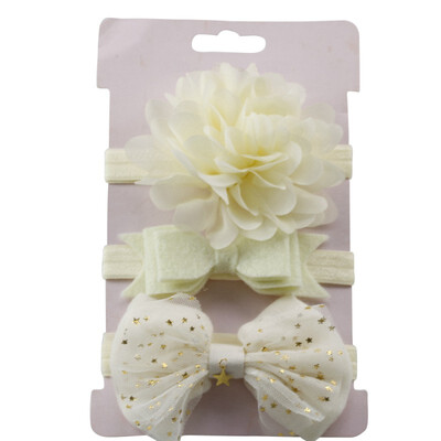 

3pcsset Baby Girl Accessories Green Flower Headband Korean Style Bow knot Party Princess Dress Decoration High Quality