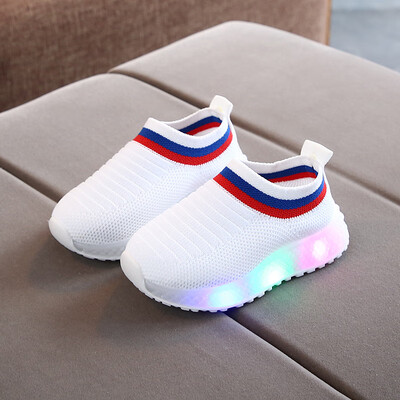 

Children Baby Boy Girl Shoes LED Light Luminous Fashion Sport Sneakers Casual Walkers Shoe