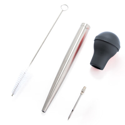 

Kitchen Turkey Set Four Sets Of Turkey Seasoning Needle Needle Straw Cleaning Brush Oil Brush