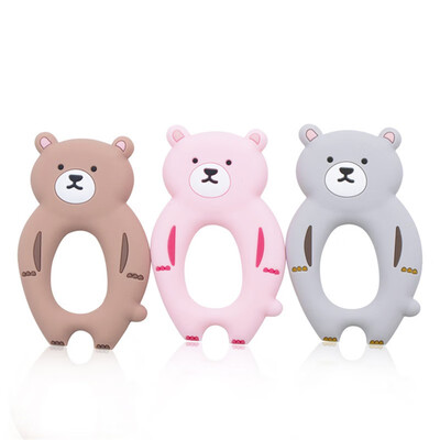 

FDA Approval Soft Toys Infant Toddler Kid Molar Chewable Silicone Baby Teething Bear Shape Teethers For Teething Toys