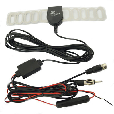 

Car AM FM DAB Radio Signal Amplifter ANT 2 in 1 Antenna Signal Booster Auto Accessories