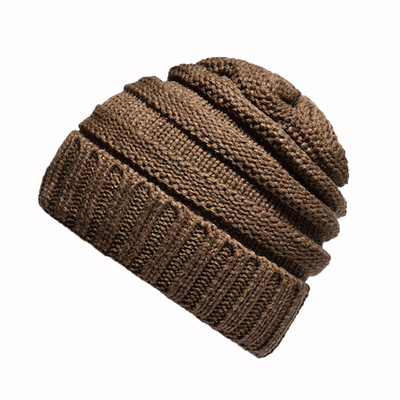 

Tailored Unisex Women Men Mixed Color Winter Plus Outdoor Thick Plaid knit Warm Hat Cap