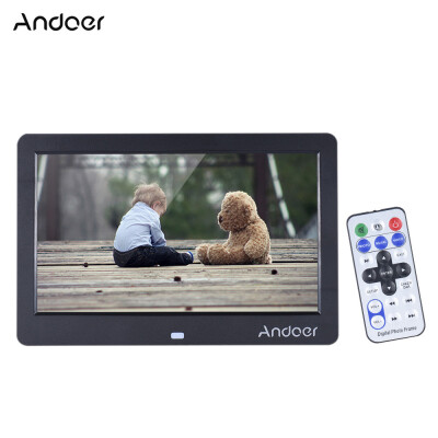 

Andoer 10" Wide Screen HD LED Digital Picture Frame Digital Album High Resolution 1280600 Electronic Photo Frame with Remote Cont