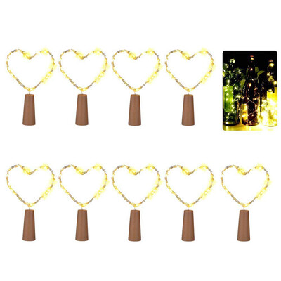 

UpperX Bright bottle of 10 pieces mini LED chain with copper wire 20 conductors LED DIY star chained chain BBQ party Xmas
