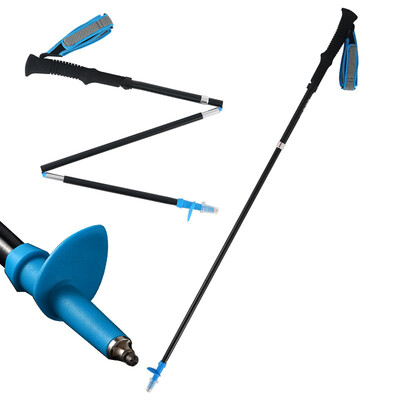 

Trekking Walking Hiking Sticks Poles Adjustable Anti Shock Outdoor Foldable