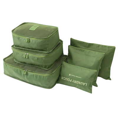 

Toponeto 6pcs Travel Set Clothes Laundry Secret Storage Bag Packing Luggage Organizer Bag