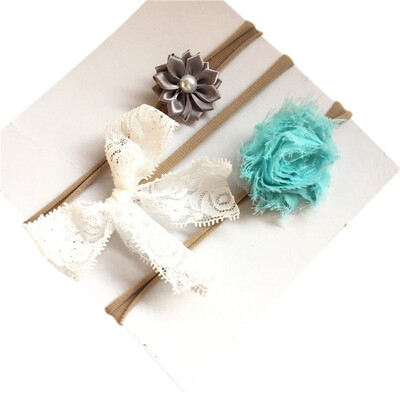 

New Childrens Hair Band Baby Princess Elastic Flower No Trace Cute Baby Skinny Stretchy Headdress Bowknot Chiffon Flower Suit