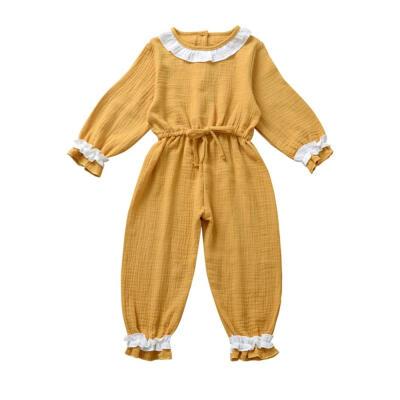 

Autumn Infant Baby Girls Boys Jumpsuit Fashion Long Sleeve Solid Print Kids Casual Bodysuit Jumpsuit