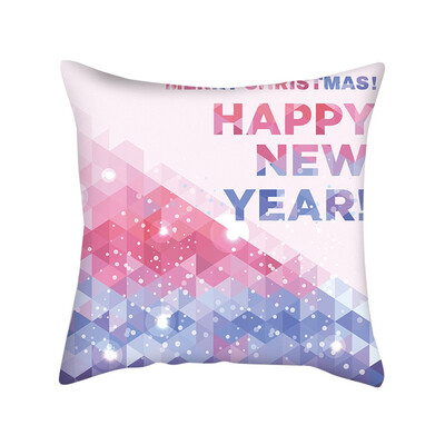 

Tailored New Christmas Pink Snowflake Digital Printing Cushion Pillow Home Pillowcase
