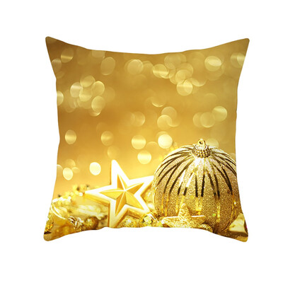 

〖Follure〗Christmas Pillow Case Glitter Polyester Sofa Throw Cushion Cover Home Decor