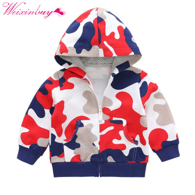 

2018 Baby Boys Outerwear Coats Cute Camouflage Spring Kids Jacket Long Sleeve Toddler boys Outerwear jacket coat