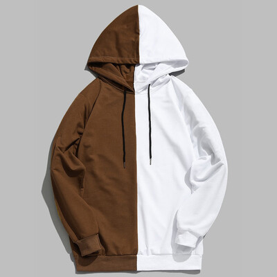 

Gobestart Mens Casual Patchwork Slim Fit Hoodie Outwear Blouse Sweatshirt