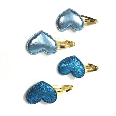 

2Pair Girls Hair Clips Girls Heart Twinkling Hairpins Shiny For Lovely Children Girls Children Hair Accessories
