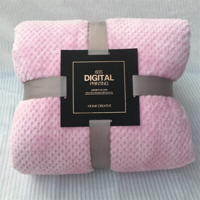 

Super Soft Blanket Flannel Aircraft Sofa Use Office Children Blanket Towel Travel Fleece Mesh Portable Car Travel Cover Blanket