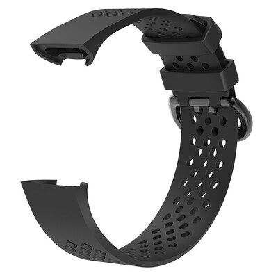 

For Fitbit Charge 3 Watch Band Replacement Silicone Breathable Wrist Bracelet