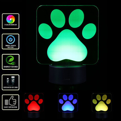 

〖Follure〗LED 3D Illuminated Lamp Optical Illusion Desk Night Light With 7 Color Changing