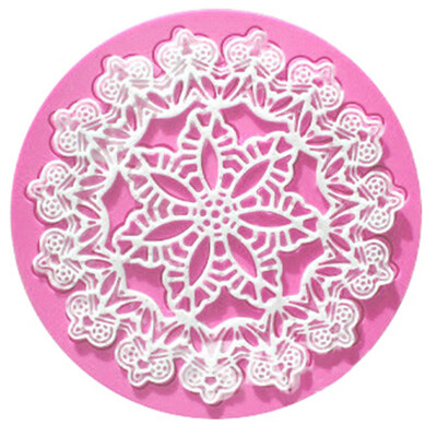 

Round Lace Flower Fondant Mold Lace Mold Cake Mold Decorative Embossed Mat Great
