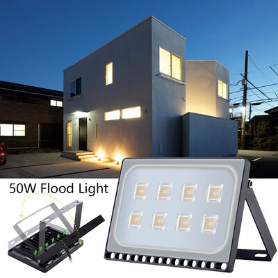 

50W Warm White Ultra Thin LED Floodlight Outdoor Security Lights Spotlight Floodlight