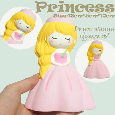 

YIWULASquishyies Cartoon Adorable Princess Scented Slow Rising Squeeze Stress Reliever Toy