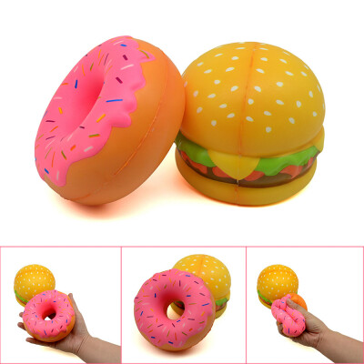 

〖Follure〗Stress Reliever Scented Hamburger Doughnut Super Slow Rising Kids Squeeze Toy