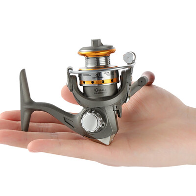 

Mini Fishing Reel Metal Nylon Right-handed Left-handed Pre-Loading Spinning Wheel Supply Accessory