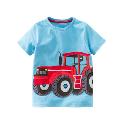 

New Style Kids Baby Boys T-shirt Cartoon printing Short Sleeve Summer Tee Shirts Tops Comfortable For Dressing