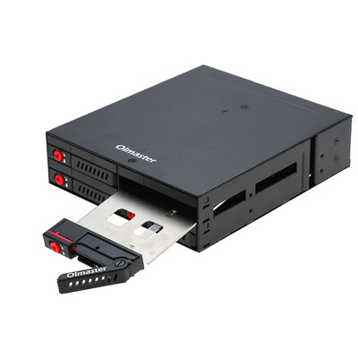 

OImaster 4 Bays 25 SATA HDD SSD Hard Drive Mobile Rack Backplane with Key Lock Locker Function Support Hot-swap 6Gbps Transmiss