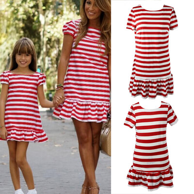 

Mom&Daughter dress Full christmas pjs New Autumn family matching clothes matching christmas pajamas Dresses xmas clothes