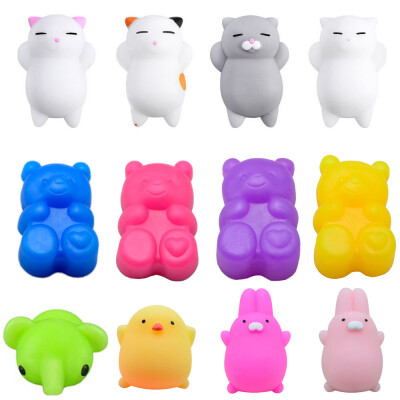 

YIWULA12PC Mini Cute Squeeze Funny Toy Soft Stress And Anxiety Relief Toys DIY Decor