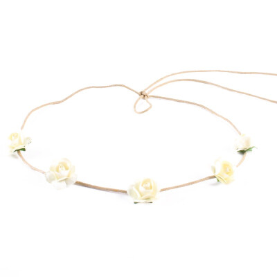 

Baby Girls Flower Headband Floral Headwear Apparel Wreath Photography Prop Party Gift