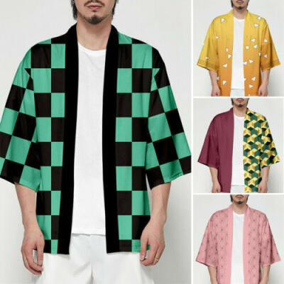 

Unisex Demon Slayer Kimetsu no Yaiba Characters Cosplay Kimono Haori Coat Shirt