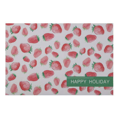 

Tableware Pad Creative Cute Fruit PVC Waterproof Oil-proof Anti-hot Western Place Mat Insulation Pad Desktop Decorative Coasters