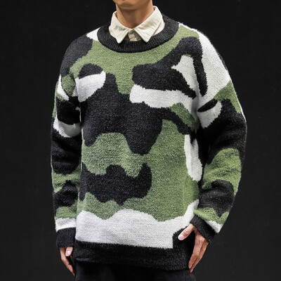 

Toponeto New style For Men In Autumn And Winter Fashion Camouflage Pullover Blouse
