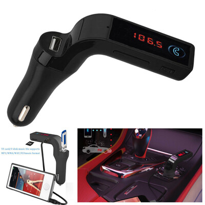 

〖Follure〗Bluetooth Car Kit Handsfree FM Transmitter Radio MP3 Player USB Charger & AUX