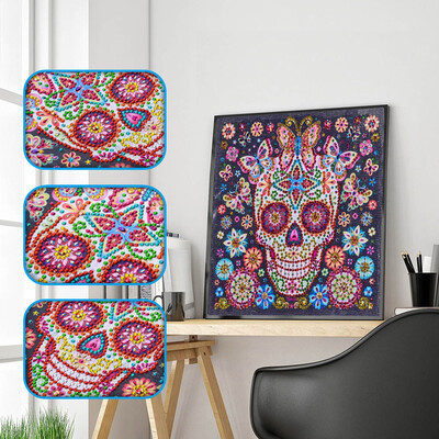 

Gobestart Special Shaped Diamond Painting DIY 5D Partial Drill Cross Stitch Kits Crystal R