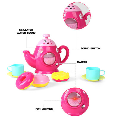 

YIWULAKids Pretend Play Toy Playset Simulation Kettle Set Educational Toy Fun with