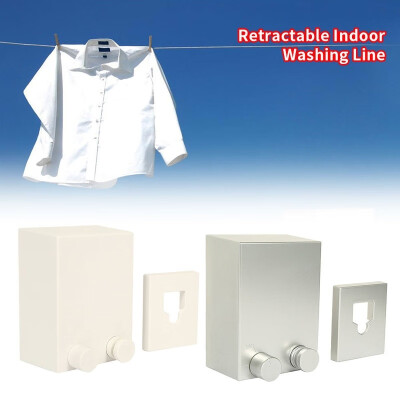 

Willstar Indoor Outdoor Retractable Clothesline Drying Lines Wall Mounted Adjustable Clothing Rope