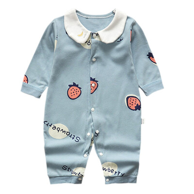 

Lovely Newborn Baby Boys Girls Romper Floral Print Long Sleeve Autumn Winter Cotton Outfits Kids Jumpsuit Toddler Clothing 3-12M