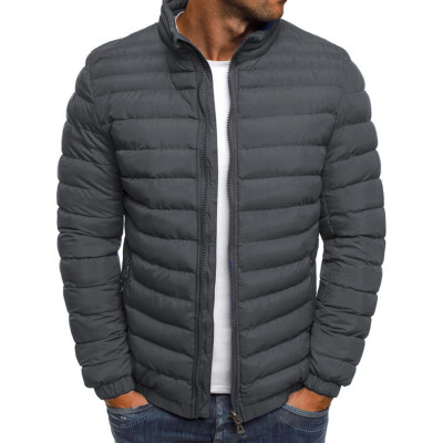 

Toponeto Mens Autumn Winter Zipper Warm Down Jacket Packable Light Top Quality Coat