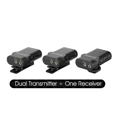 

BOYA BY-WM4 Pro K2 Portable 24G Wireless Microphone SystemDual Transmitters One Receiver with Hard Case for DSLR Camera Camco