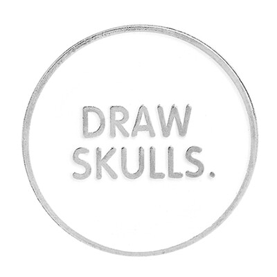 

Draw Skulls Love Kills Hands Snake Rose Enamel Brooches Collar Pins Badge Women